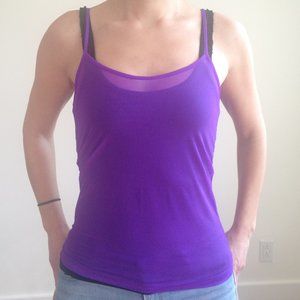Jammers - Purple Sheer Mesh Tank Top